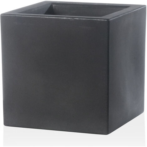 Vaso 30x30x30cm in Resina Tulli Schio Cubo Essential 30 Antracite