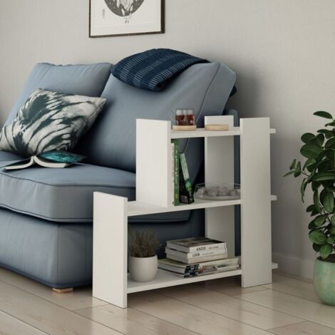 Consolle Laterale da Divano Nome con 3 Piani - Effetto Rovere [en.casa] | Leroy Merlin
