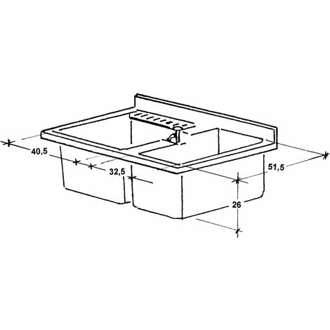 Montegrappa Mobile Lavatoio Marella 80x60x85 Cm – 2 Ante, 2 Vasche E Asse In Legno, Colore Bianco - 3