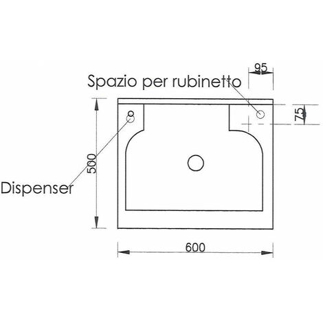 Mobile Lavatoio Montegrappa Edilla 60x50x85cm 2 Ante, Bianco Con Vasca E Asse In Termoplastico E Cesto Incluso - 5