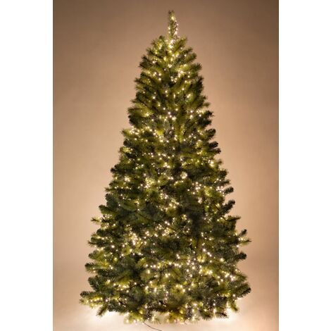 Albero di Natale Artificiale 240 cm 1773 Rami con Led Abete Verde