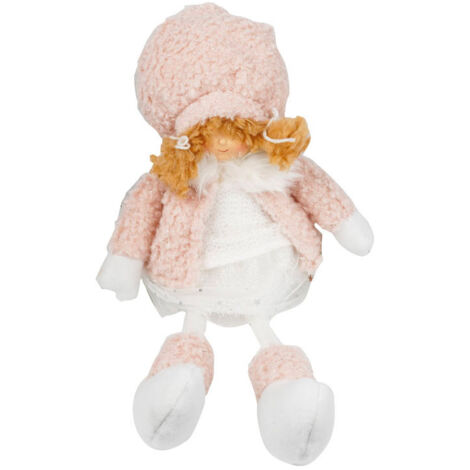BABY born for babies Sleepy Rose - Morbida bambola di 30 cm - Con corpo rosa e sonaglio integrato - Bambola di stoffa con cappellino fisso - Adatta ai neonati