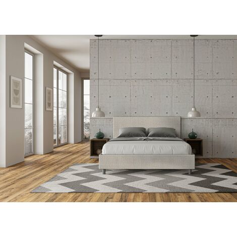 Letto Matrimoniale 160x210 cm Senza Rete Mika Bianco