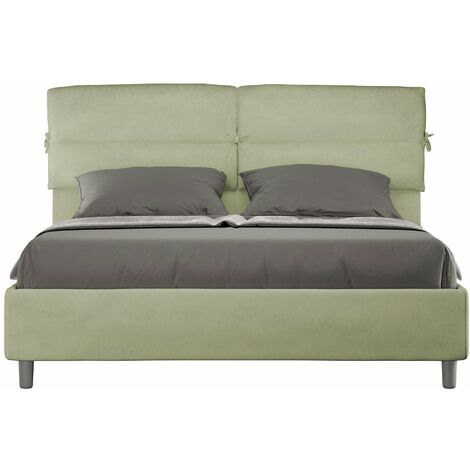 Letto Matrimoniale 160x210 cm Senza Rete Nandy Tè verde