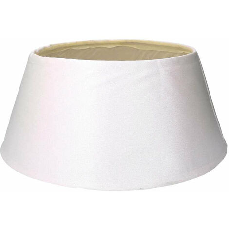 Copri base albero tessuto bianco brillante cm Ø56xh25 (1/3)
