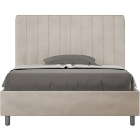 Letto 1 Piazza e Mezzo 120x200 cm Senza Rete Agueda Sabbia (1/5)