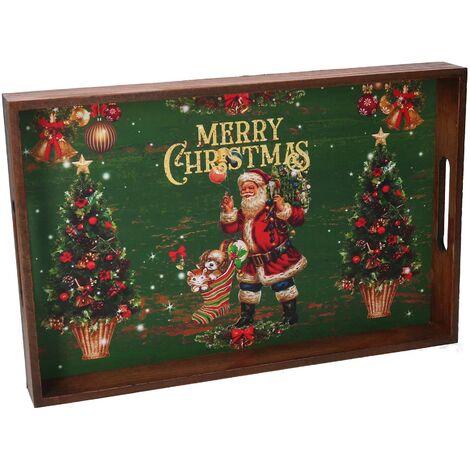 Scritta Merry Christmas in legno media