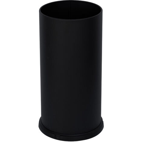 Portaombrelli in Acciaio Verniciato Ø24xh49 cm Con Vaschetta Raccogli Goccia Nero