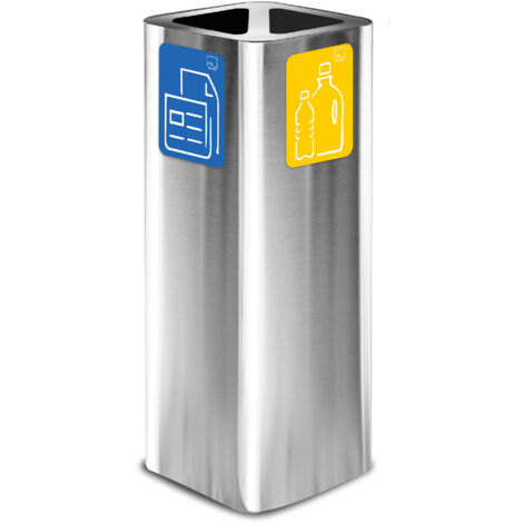 Justrite SoundGuard Pattumiera In Acciaio 52L Con Coperchio A Pedale - Sicurezza Antincendio - Argento - 3