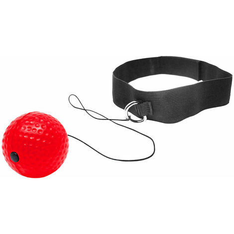 Reflex Ball da Boxe per Allenamento Rosso e Nero (1/2)