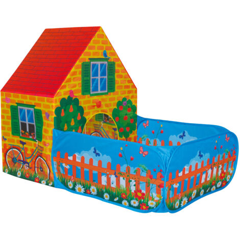 Tenda da Gioco per Bambini 150x90x110 cm con Apertura Pop-Up Garden House Multicolore