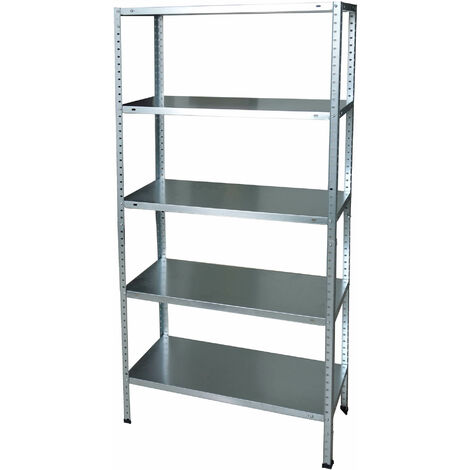 Scaffale 5 Ripiani in Metallo Galvanizzato Fadi Silver