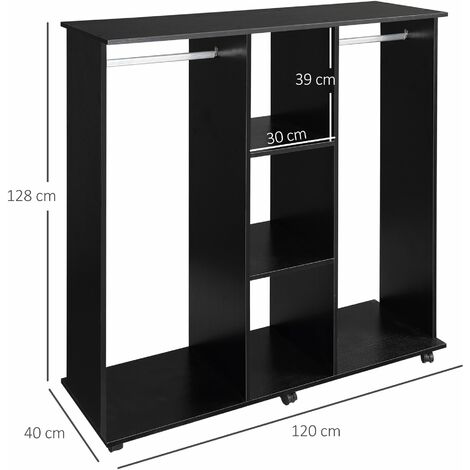 Armadio 1 Anta - 180cm Con Cassetto, Scaffali Regolabili E Appendiabiti Armadio Guardaroba Con Ante - Foto 3