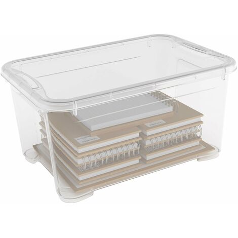 Acquista 1/10/20/50/100 pezzi Mini contenitore di plastica quadrato trasparente portatile contenitore portagioie orecchini imballaggio espositore in Italia a partire da 0.52