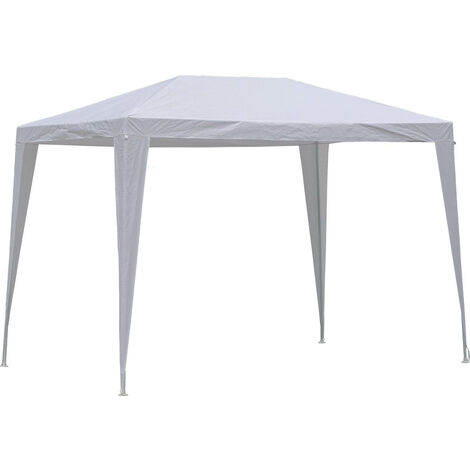 Gazebo da Giardino in Acciaio 2x3m Bauer Bianco (1/2)