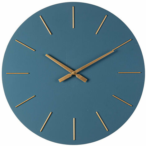 Orologio da Parete  Ø60x5 cm in Legno TimeLine Blu
