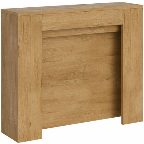 Consolle Allungabile 90x25/211 cm Pannelli in Nobilitato Kiba Quercia Natura (1/5)