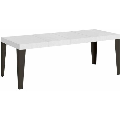 Tavolo Allungabile 180-284x90x77 Cm Ghibli Allungabile Piano Bianco Frassino 68078401
