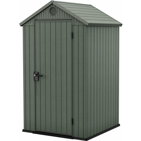 Casetta da Giardino Porta Attrezzi 125,8x117x205 cmin Evotech+ Keter Darwin 4x4 Verde