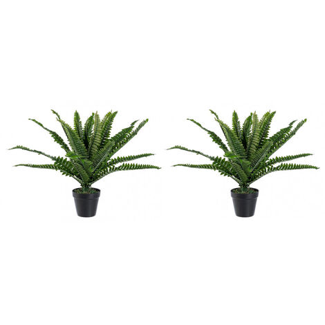 Albero Di Felce Artificiale In Vaso 122 Cm - Finto Verde Per Decorazione Interni, Stile Botanico - 4