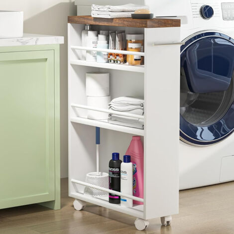 Mobile Bagno Salvaspazio COMPACT-39 L60 cm 2 Cassetti Larice Grigio e