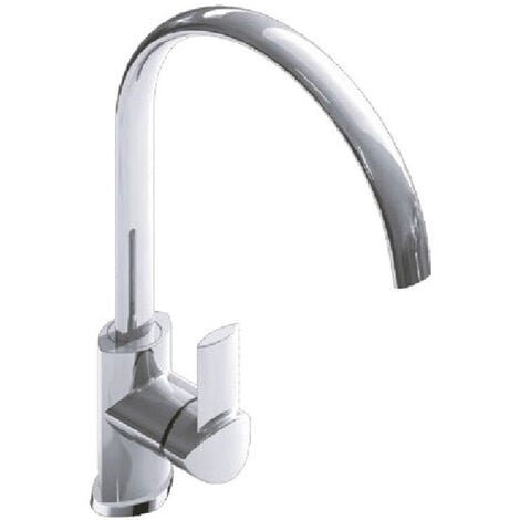 Rubinetto Cucina Miscelatore Monocomando Lavello in Ottone Lubecca Cromato