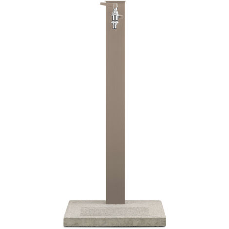 Fontana da Giardino con Rubinetto Base e Portagomma Belfer 42/QRRB Tortora