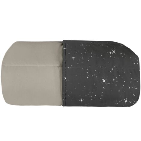 Trapuntino Singolo 100gr con Stampa in Microfibra Stars Grigio