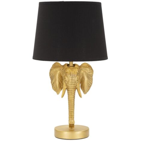 Lampada da Tavolo Elefante Ø 25x43 cm in Poliresina e Ferro (1/5)