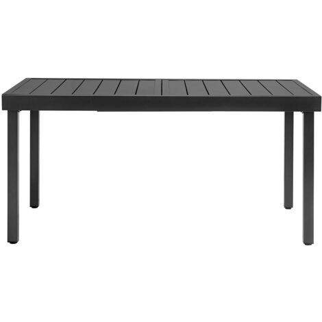 Tavolo Allungabile da Giardino 156/213x95x75 cm Pella in Ferro Antracite