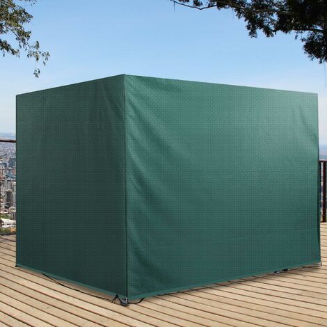 Enzeno Telo Protettivo Impermeabile Per Mobili Da Giardino - Tessuto Oxford 180x100x74 Cm, Antivento E Anti-UV, Protezione Invernale Per Tavoli E Sedie Rettangolari