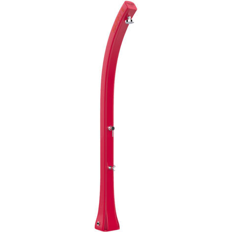 Doccia Solare da Giardino 28L Miscelatore e Lavapiedi Arkema Happy Five Cherry