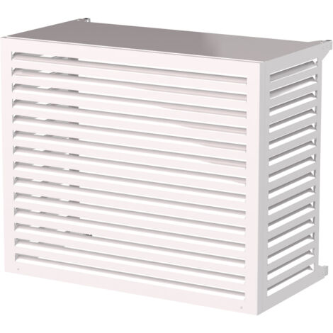 Copri Condizionatore 135x112x74 cm in Alluminio a Parete Big Blade XXL Bianco
