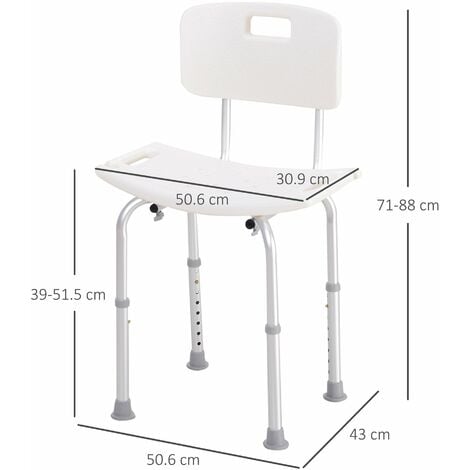 Sedia WC, Con copertura, Altezza regolabile, Braccioli