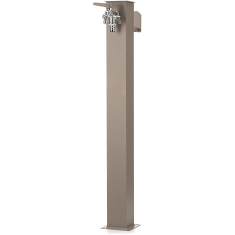 Fontana da Giardino con Doppio Rubinetto Belfer 42/QRR Tortora