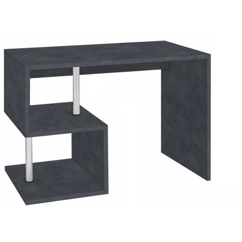 Scrivania con 2 Ripiani 100x50x77,5 cm Esse Ardesia (1/3)