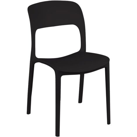 Sedia Boheme Antracite Impilabile - Polipropilene Per Interni Ed Esterni | Design Moderno E Pratico