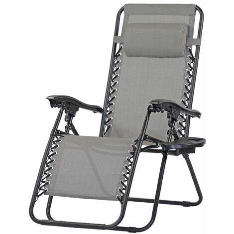 Sedia A Sdraio Zero Gravity Maxant: Reclinabile 0°-170° Con Poggiatesta Regolabile, Portata 300 Kg, Per Esterno E Giardino