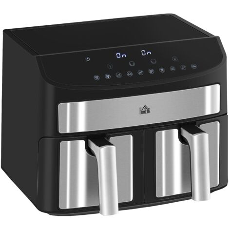 Friggitrice ad Aria 8L con Timer e Temperatura Regolabile 38,8x36,3x31,1 cm in Acciaio e Plastica Nero (1/5)