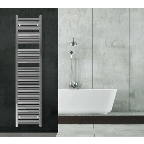 Termoarredo per bagno in acciaio Aliseo Bianco 380 mm