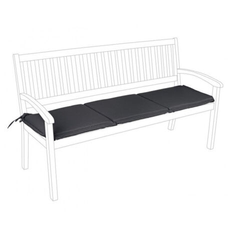 Cuscino Lungo Per Panca Da Giardino 180x40 Cm - Con Cerniera E Imbottitura In Spugna 4 Cm, Fodera In Lino, Gardenia