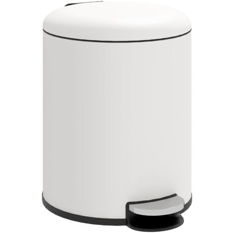 Pattumiera A Pedale Doppia 50L Rubbermaid - Metallo, Nero | Per Ufficio E Casa, Con Fermasacco - Foto 2