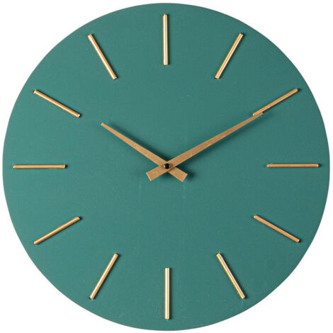 Orologio da Parete  Ø40x5 cm in Legno TimeLine Verde