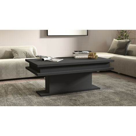 Tavolino Soggiorno 100x55x42 cm Little Big Grigio Antracite Opaco (1/4)