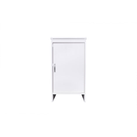 Mobile Lavanderia da Esterno 46,5x49x84 cm in PVC Bianco (1/5)