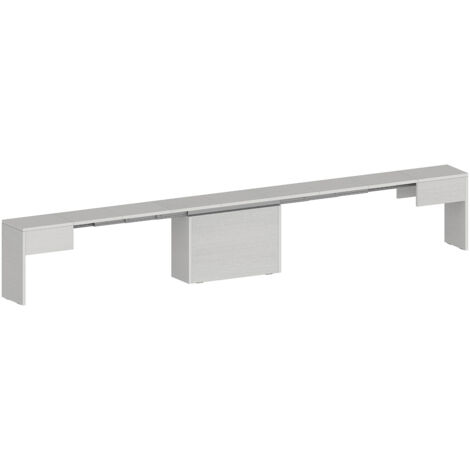 Set 2 Panche Allungabili 66/290x25x45 cm Pratika Singola A e B Larice Bianco (1/5)