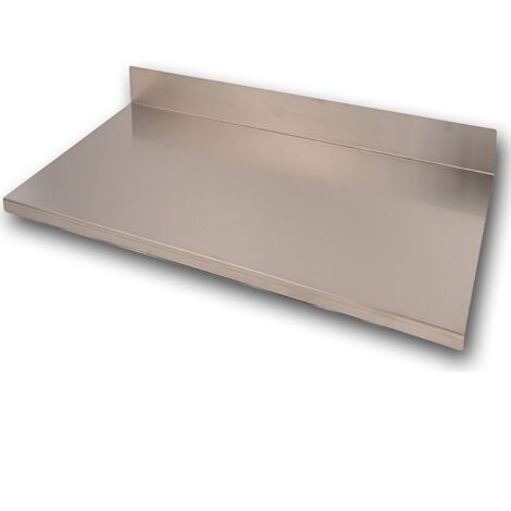 Tagliere Spianatoia per Alimenti Professionale con Alzatina 80x50 AISI 304
