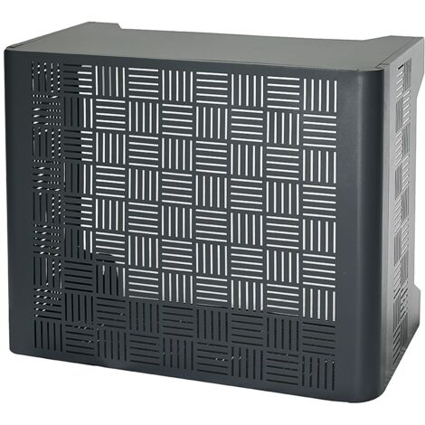 Copri Condizionatore da Esterno Medium 100x54/60x85 cm in Acciaio Zincato Antracite