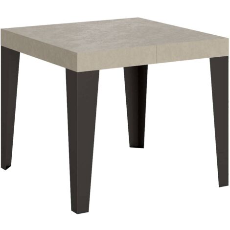 Tavolo Allungabile 90-246x90x77 cm Flame Cashmere Telaio Antracite (1/5)