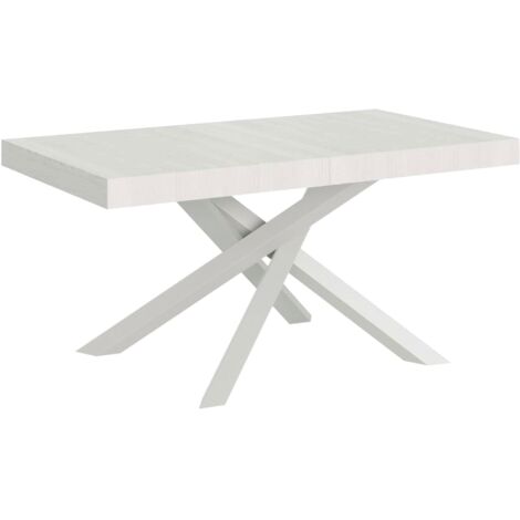 Tavolo Allungabile 200-460x90x77 cm Volantis Bianco Frassino Telaio Bianco (1/5)